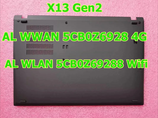 Bottom Base case cover For Think-pad X13 Gen2 4G AL WWAN 5CB0Z69287 AL WLAN 5CB0Z69288 Wifi D cover Lower Case Lenovo laptop repair parts