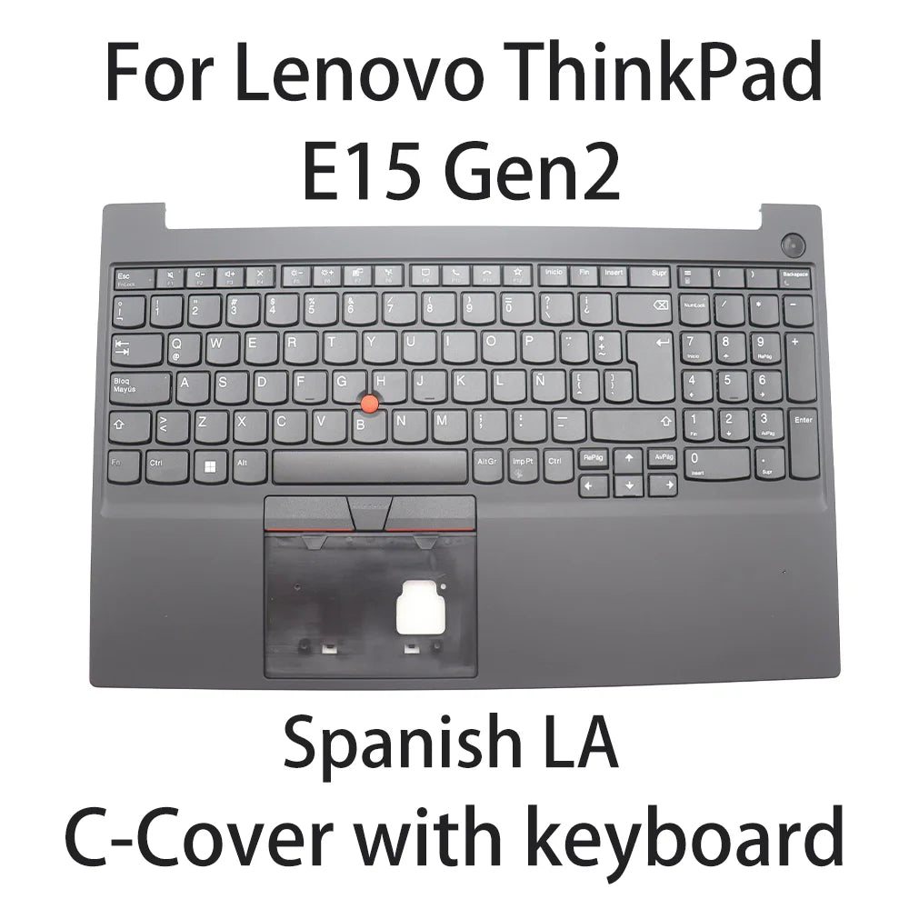 New For Lenovo ThinkPad E15 Gen2 Laptop keyboard C cover Spanish LA FRU:5M11A35742 5M11A35743 5M11A35741 Lenovo laptop repair parts