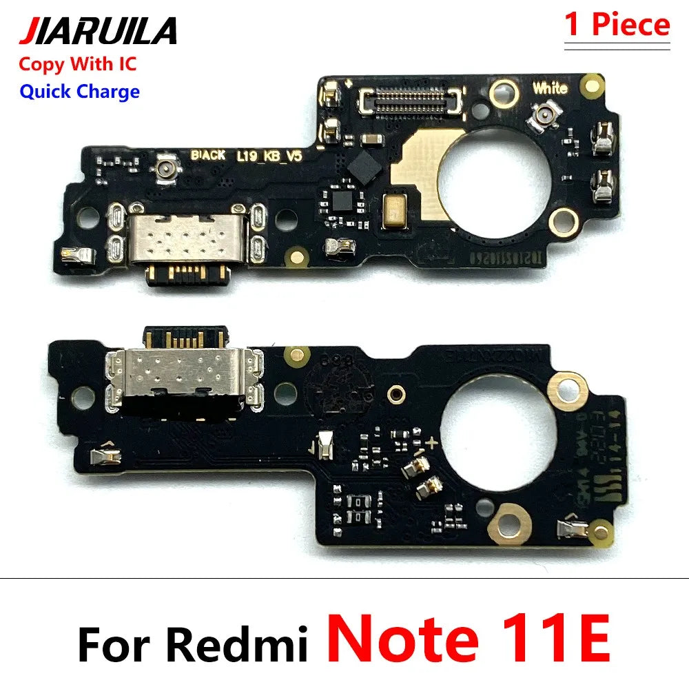 New For Xiaomi Redmi Note 11 11E 12 13 Pro Plus 4G 5G USB Charging Port Dock Charger Connector Board Microphone Flex Cable Xiaomi  Xiao mi phone repair parts