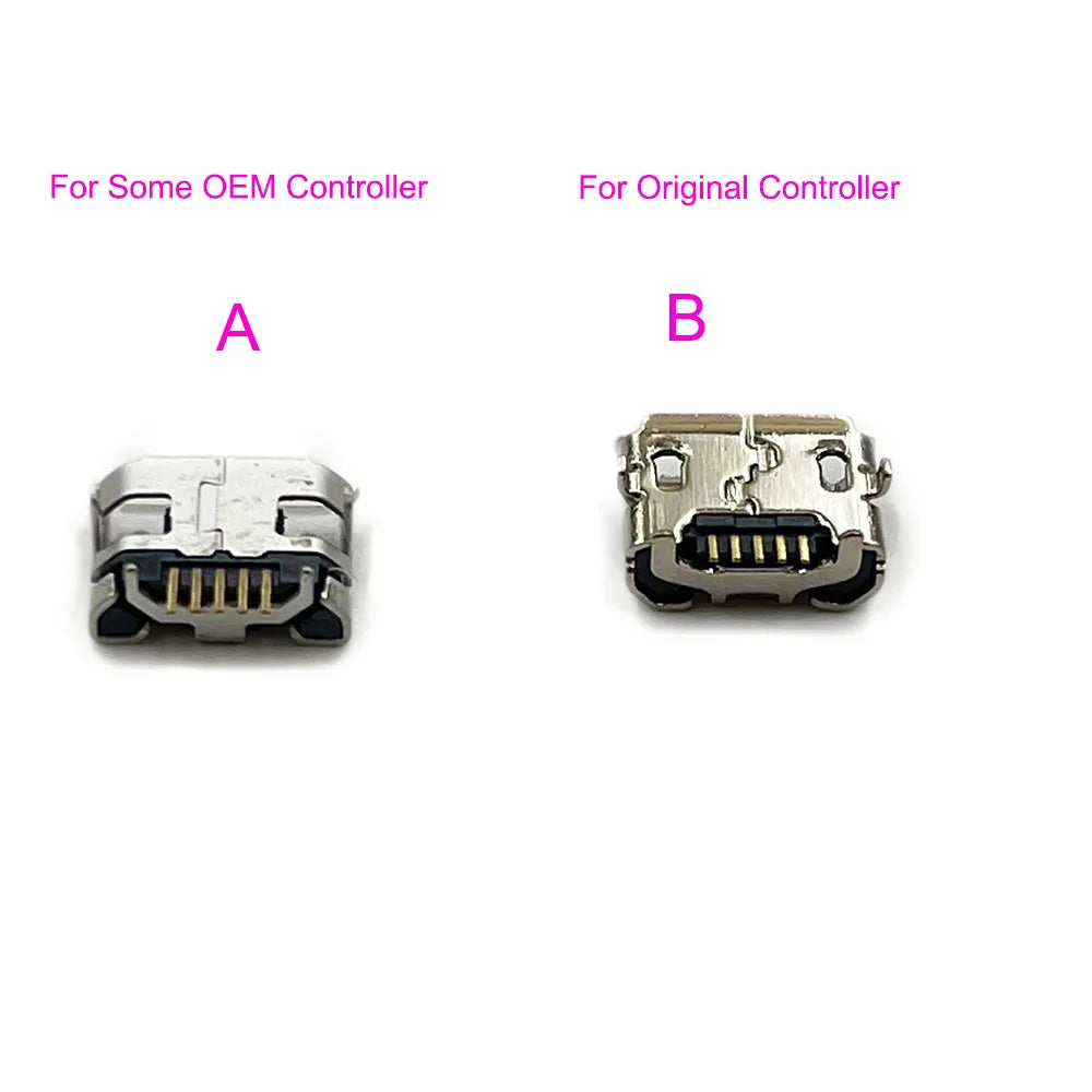 10PCS For PS4 Slim & Pro  Micro USB Controller Connector Replacement Charger Port Socket Joypads Game console repair parts
