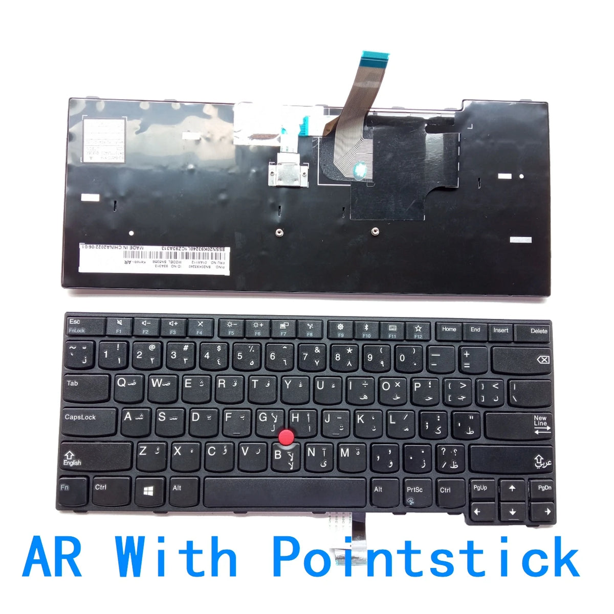 New US Spanish Arab Laptop Keyboard For Lenovo Thinkpad E470 E470C E475 Notebook PC Replacement 01AX080 Lenovo laptop repair parts