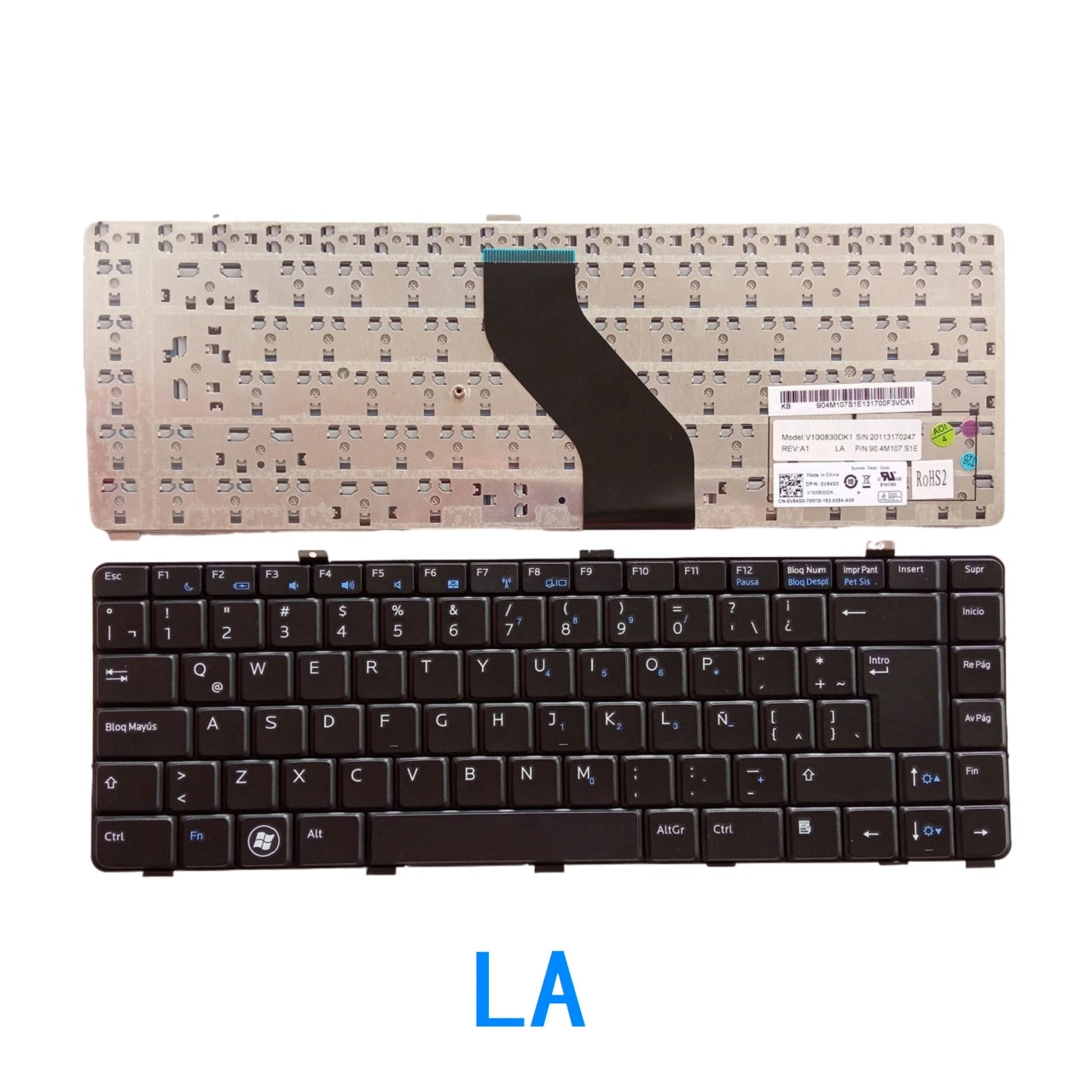 New US UI Latin Brazil Language  Keyboard For Dell VOSTRO V13 V13Z V130 Notebook PC Replacement KeyboardDell laptop repair parts