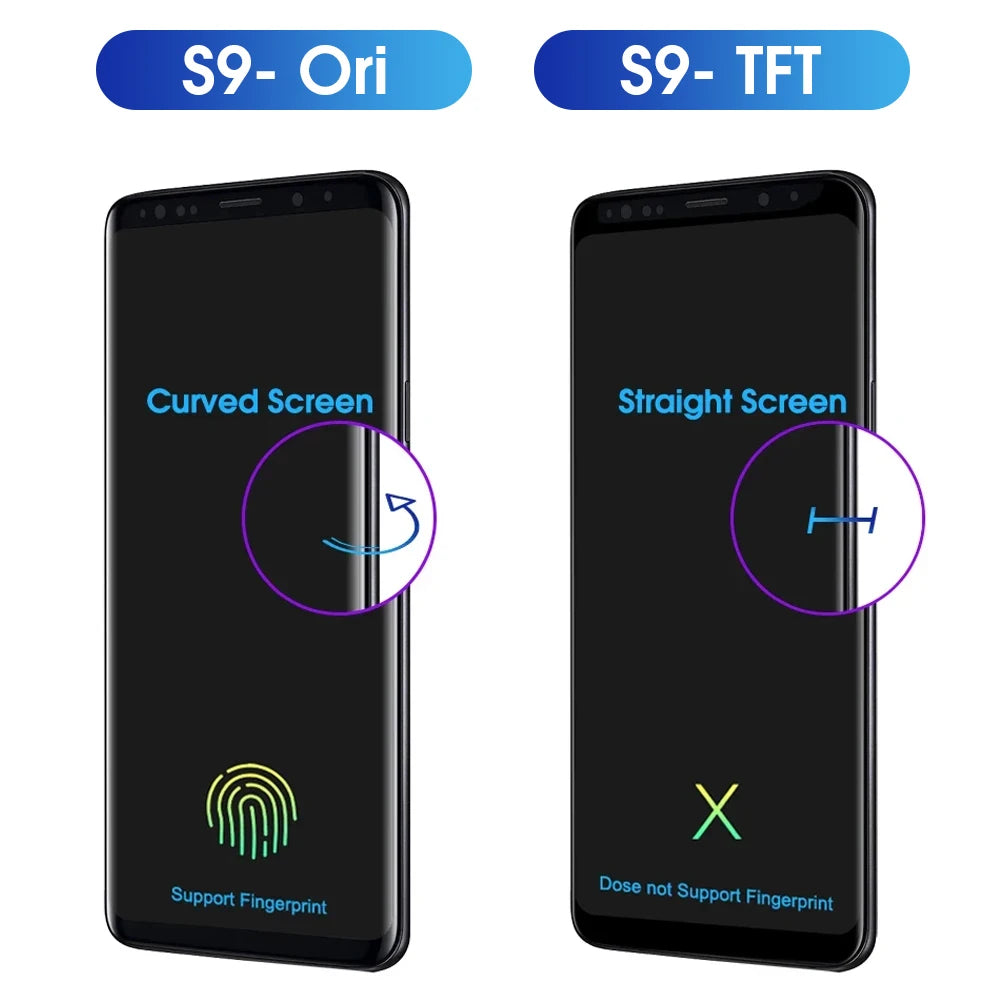 TFT S9 Display Screen for Samsung Galaxy S9 G960F G960F/DS Lcd Display Digital Touch Screen with Frame Assembly Replacement Part Samsung phone repair parts