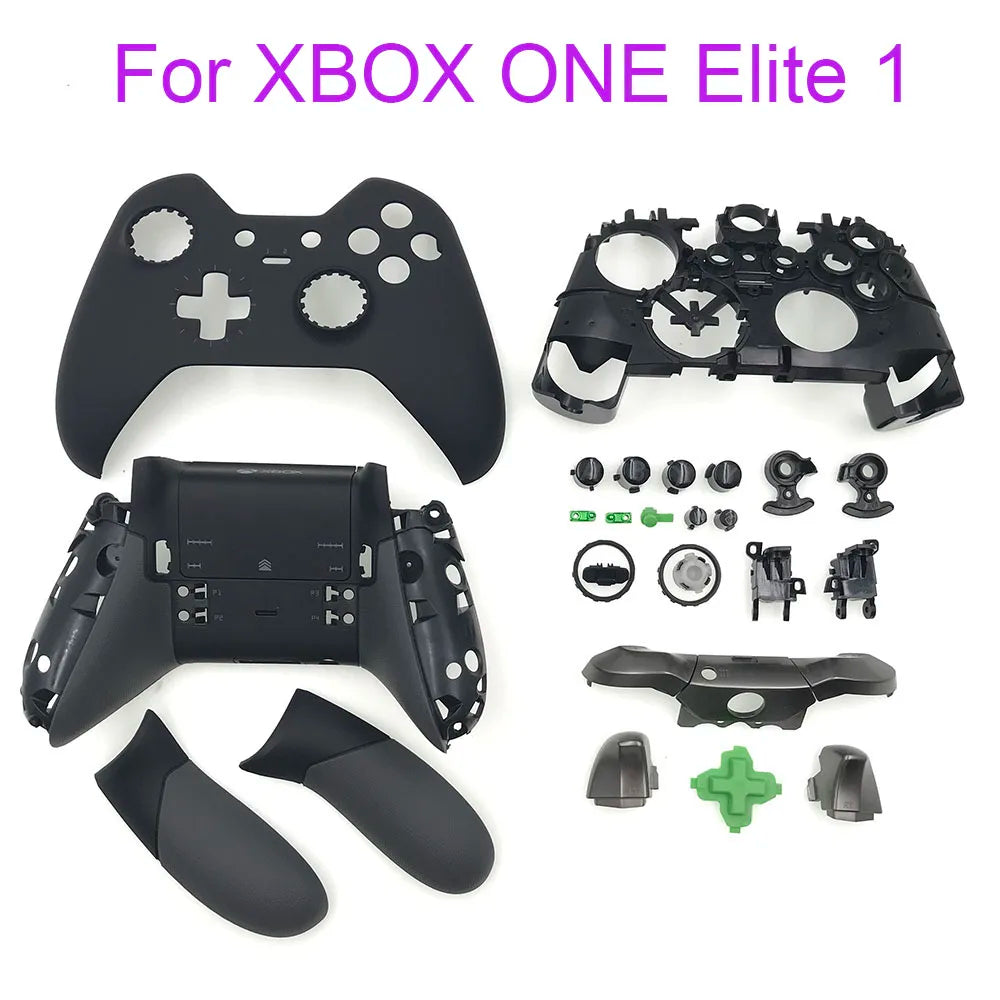 For Xbox One Elite 1st Series Controller Full Set Housing Shell Faceplate Buttom Hard Case Rear Handle Grips Buttons Replacement Game console repair parts