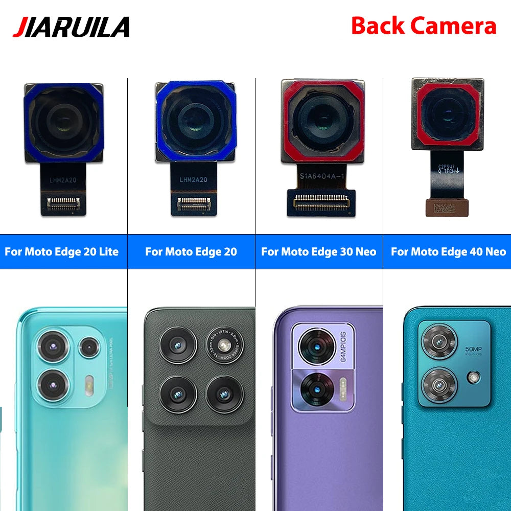 Front Camera Flex Front Back Rear Camera Module Flex Cable For Motorola Moto Edge 20 30 40 50 Neo Fusion Lite Pro Motorola phone repair parts