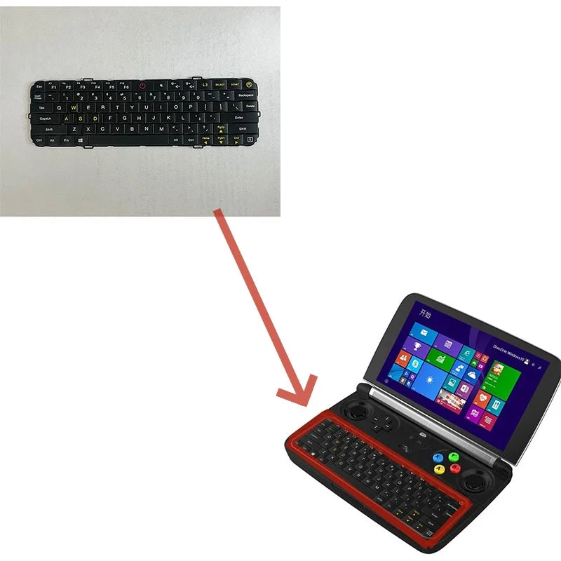 For GPD WIN2 keyboard and laptop keyboard Game console repair parts