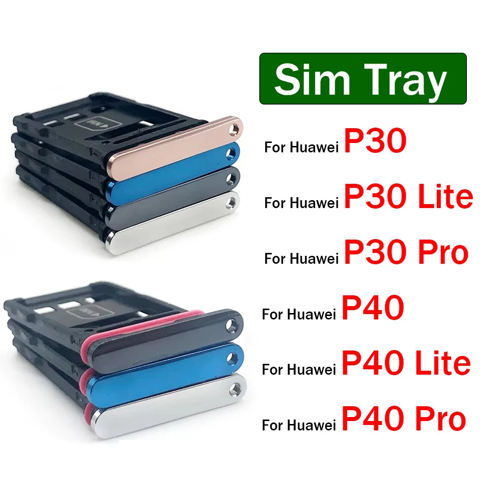 New SIM Card Tray Slot Holder For Huawei P40 P30 Lite Pro Replacement Parts Huawei phone repair parts