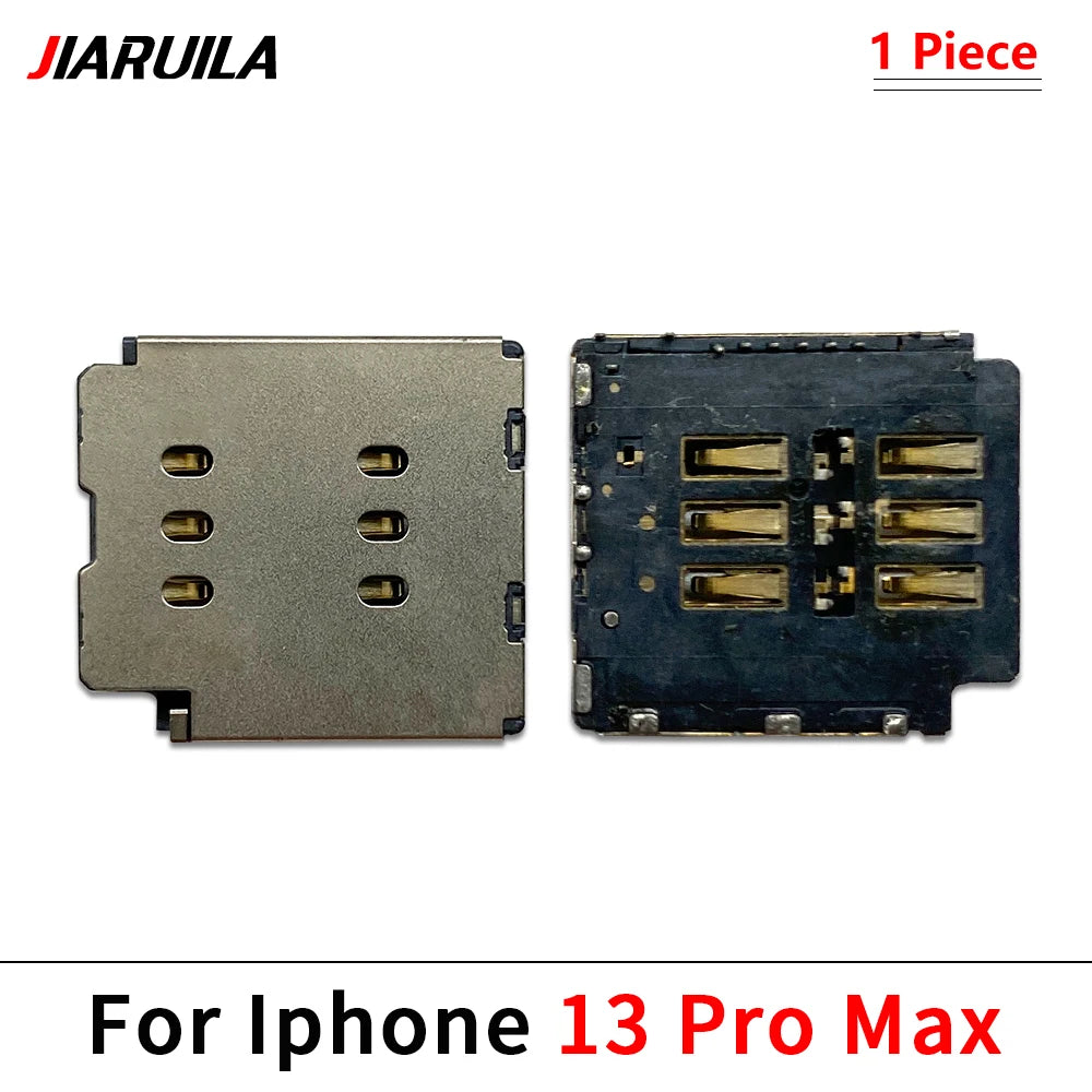 New SIM Card Reader For iPhone 11 12 13 14 15 Pro Max Plus Mini Dual SIM Card Slot Socket Inner Adapter With Flex Cable iPhone phone repair parts