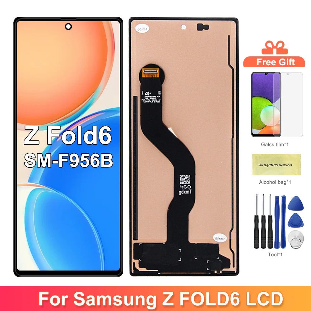 TFT For Samsung Galaxy Z Fold 6 SM-F956B SM-F956B/DS SM-F956U F956 LCD Screen Display Assembly Replacment Parts 100% Tested Samsung phone repair parts