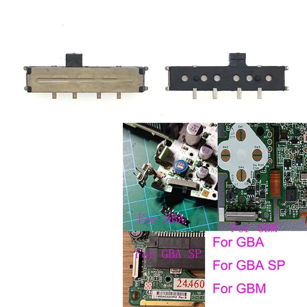 1-10pcs Power Switch ON OFF Button For Gameboy Advance GBA For Game Boy MICRO GBM GBA SP Replacement Parts Game console repair parts