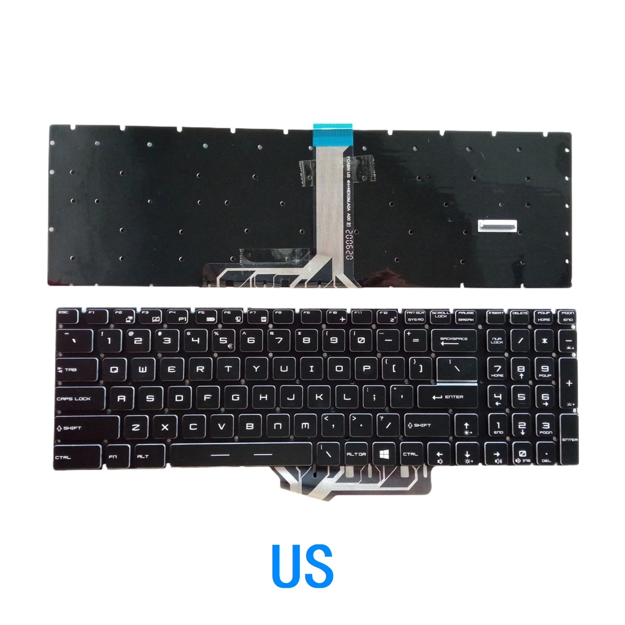 New US Russian Language  RGB Keyboard For MSI GE73 VR GP73 GE63 VR GS73 VR Notebook PC Replacement Keyboard MSI laptop repair parts