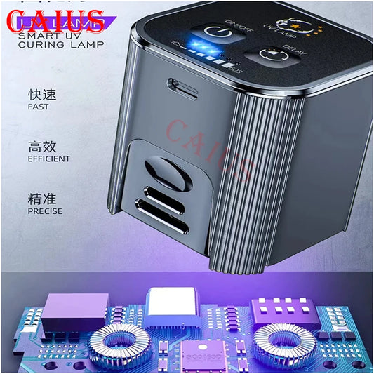New UV Intelligent Green Oil Curing Lamp UV Lamp Solder Oil UV Adhesive Curing Lamp for Phone Motherboard PCB LCD Repair Tool Professional Repair Tools