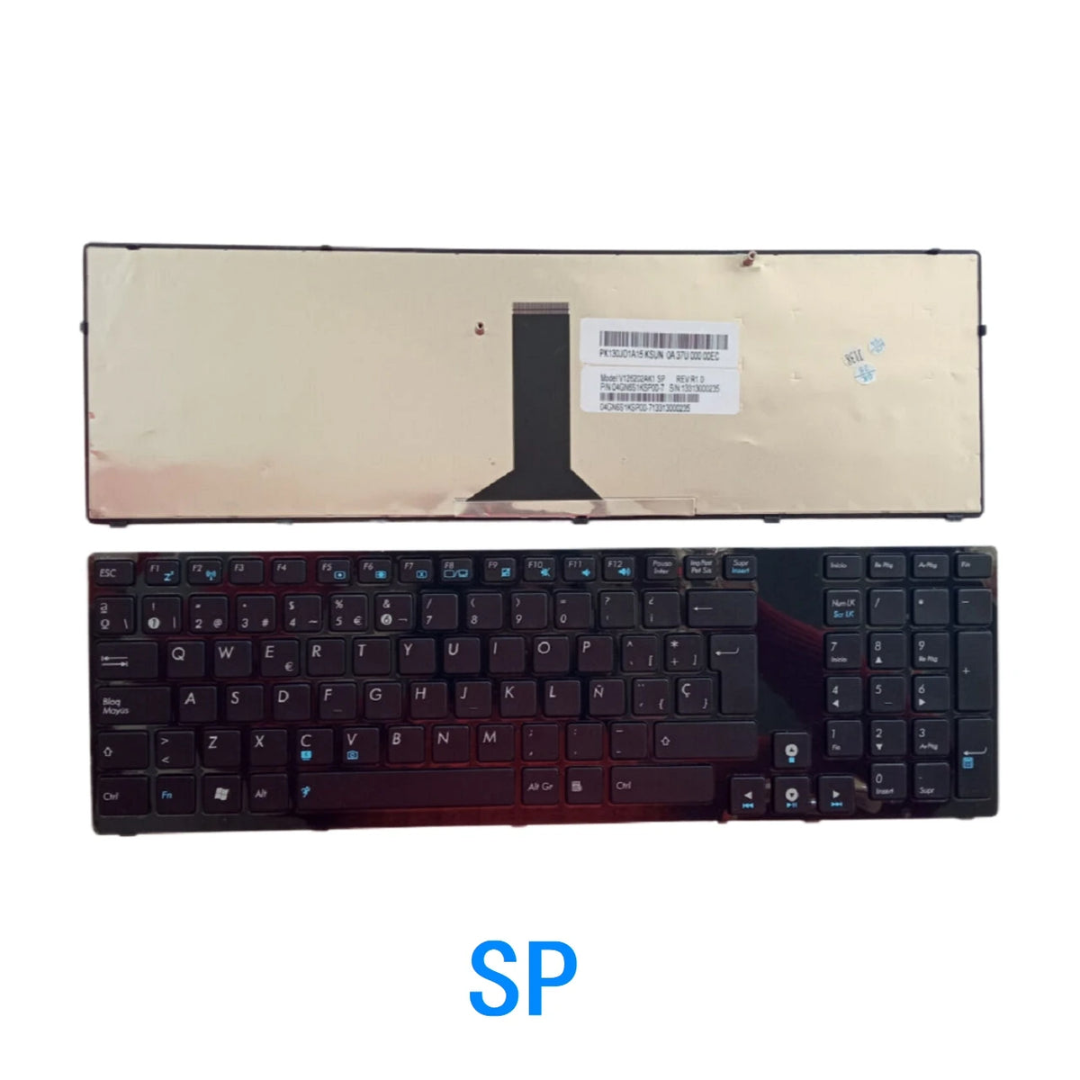 New US Spanish Latin Language  Keyboard For ASUS K93SV K93 K93SM K95VB K95VJ K95VM X93SM X93SV K95 K93SV K93S K95V X93S ASUS laptop repair parts