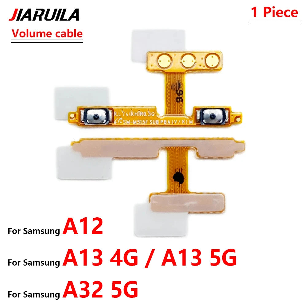 Power On Off Volume Side Button Key Flex Cable For Samsung A02 A02S A04 A04s A32 A52 A72 A03s A03 Core A13 A22 A33 A53 A73 4G 5G Samsung phone repair parts