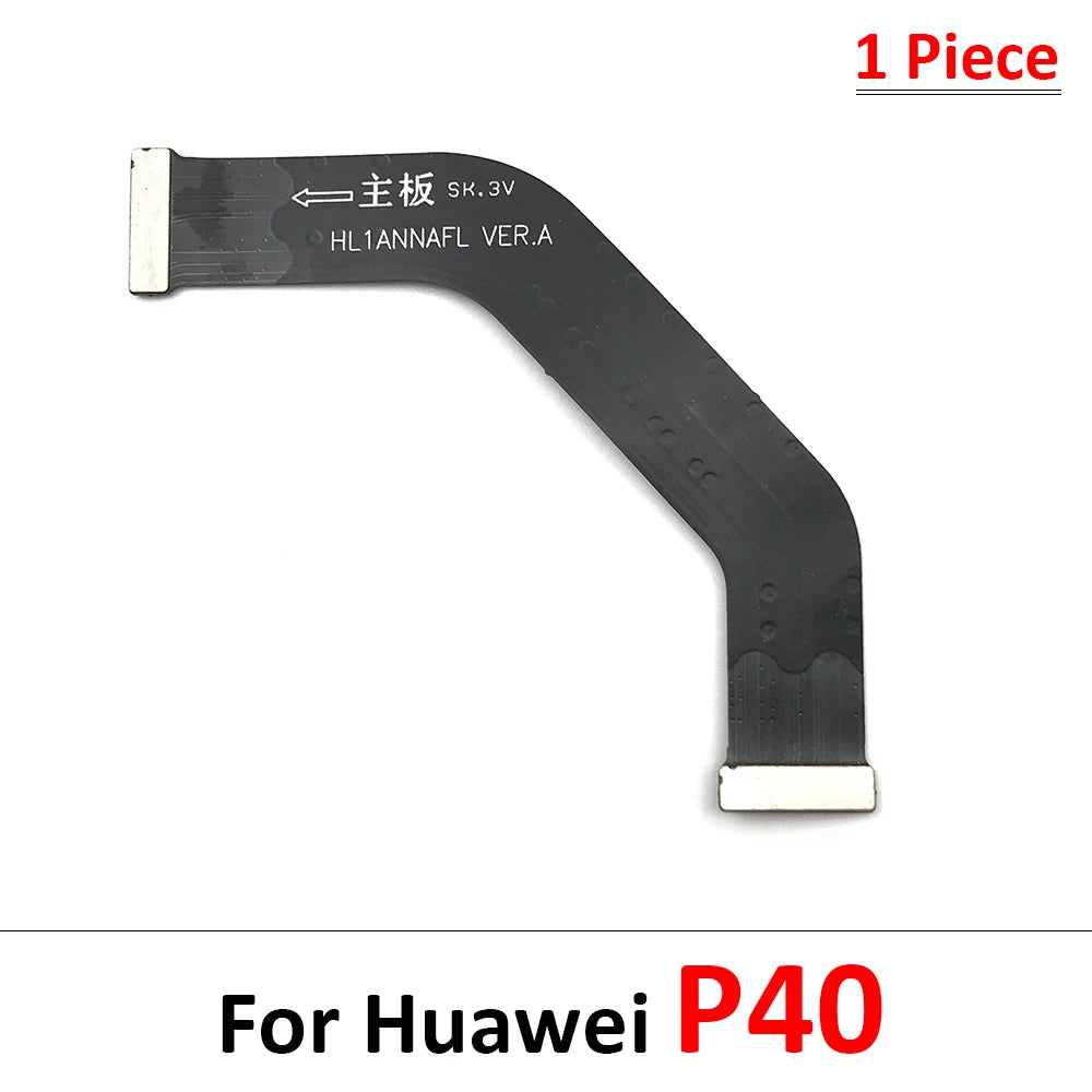 10Pcs, For Huawei P10 P20 P30 P40 P50 Lite Pro E P Smart 2018 2019 2020 Main Motherboard Flex Cable Replacement parts Huawei phone repair parts