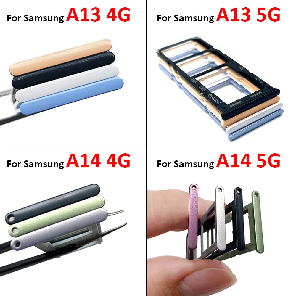 SIM Card Slot SD Card Tray Holder Adapter For Samsung A13 A14 4G 5G Replacement Spare Parts Samsung phone repair parts
