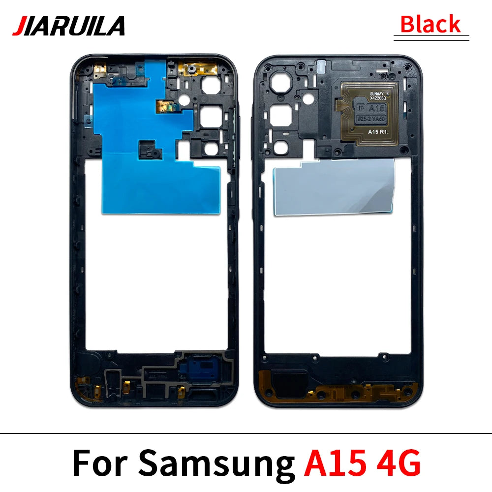 New For Samsung A15 4G A155F / A15 5G A156B / A05 / A05s / A25 5G Housing Middle Frame Bezel Middle Plate Cover Samsung phone repair parts