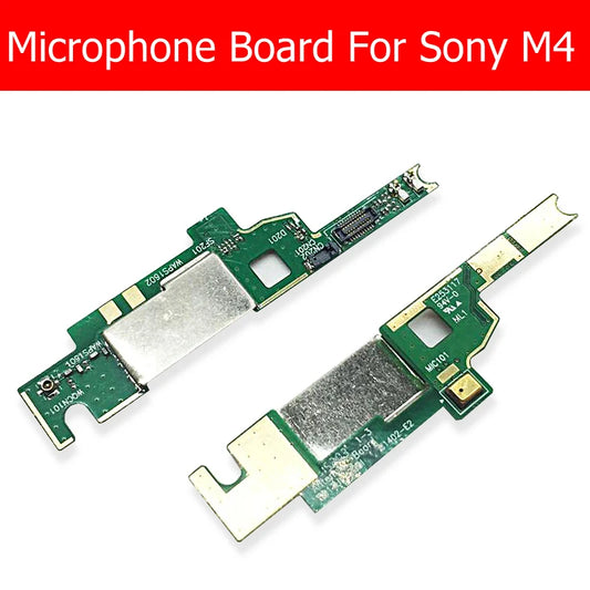 100% Genuine Antenna Microphone Board For Sony Xperia M4 Aqua E2353 E2333 Mic PCB Flex Cable Replacement Repair good tested Sony phone repair parts