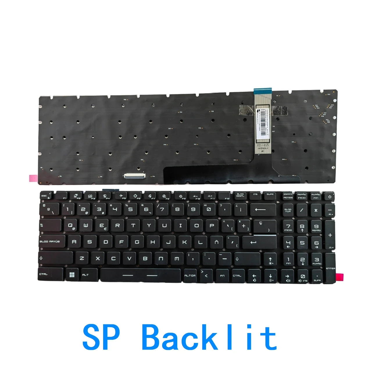New US Russian Spanish Language  RGB Keyboard For MSI GP76 GE76 GS76 MS-17K1 MS-17K3 Notebook PC Replacement Keyboard MSI laptop repair parts