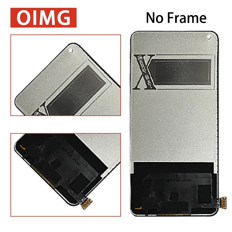 6.62"AMOLED New For Oppo Realme GT Neo2  LCD Display Touch Screen Digitizer Assembly For Realme GT Neo 2 RMX3370 LCD with Frame Oppo phone repair parts Realme phone repair parts