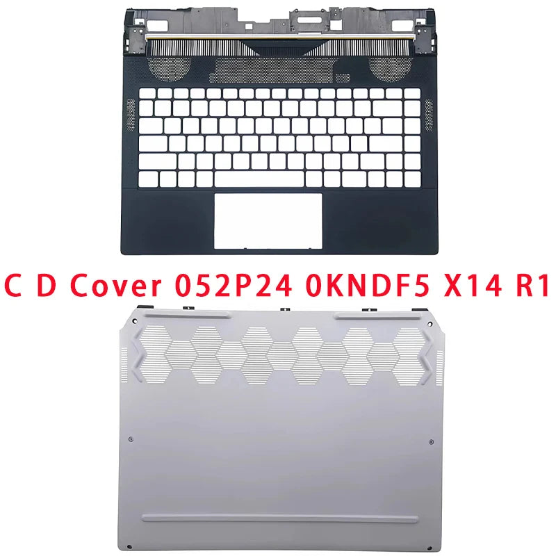 Cover case for Dell Alienware X14 R1 X14 R2 laptops, LCD screen top cover screen frame palm rest bottom shell air outlet hinge keyboard  Dell Laptop repair parts
