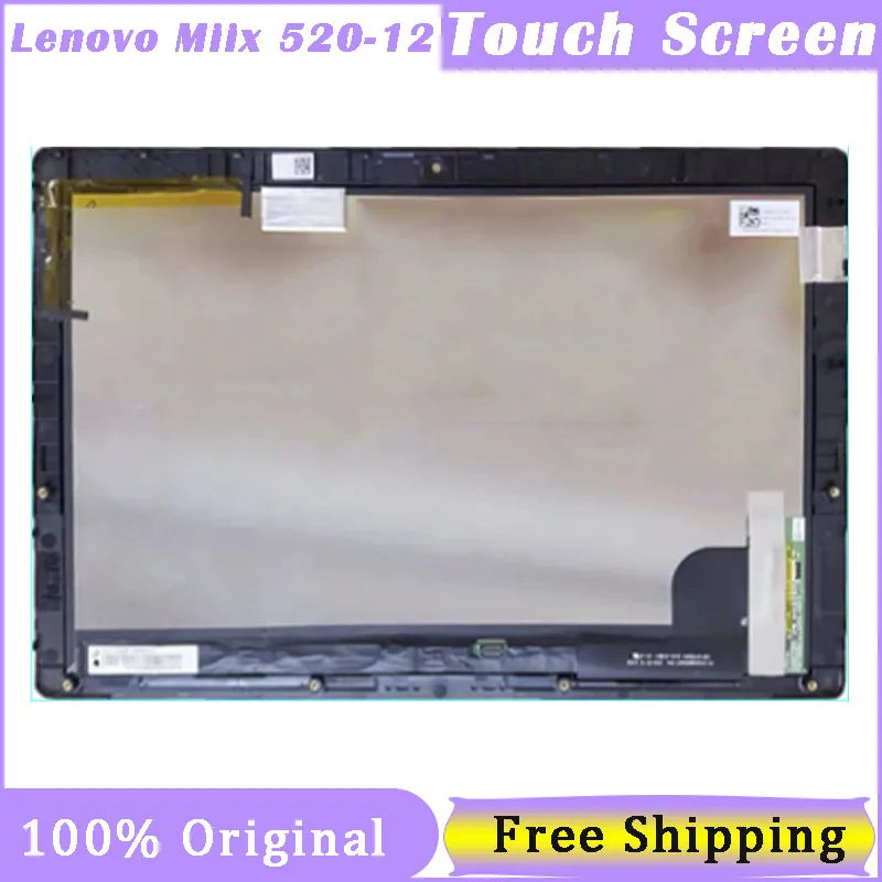 12.2 Inch Touch Screen For Lenovo Miix520-12 Miix 520-12Ikb LCD Display Digitizer Assembly with Frame+Board Lenovo laptop repair parts