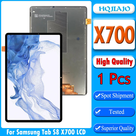 11.0" High Quality For Samsung Tab S8 LCD Display X700 SM-X700 X706 X706B X706U X706N LCD Touch Screen Digitizer Assembly Tablet repair parts