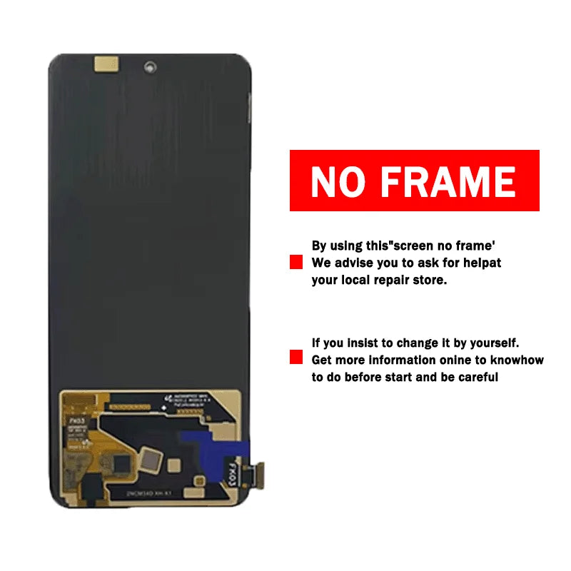 Super AMOLED For Realme 12 4G LCD Display Touch Screen Digitizer Assembly For Realme 12 4G RMX3871 Display With Frame  Oppo phone repair parts