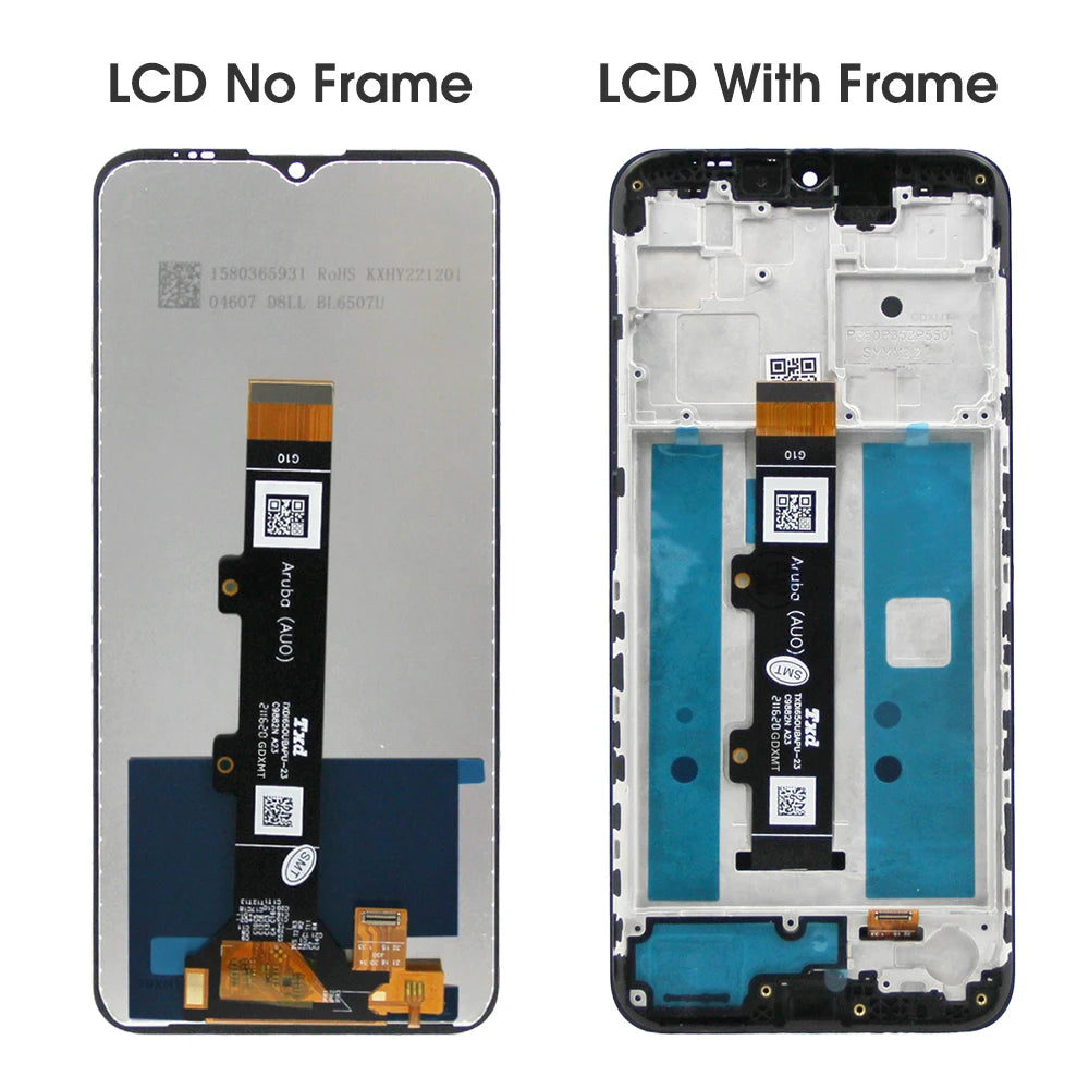 6.5" Screen for Motorola Moto G10 Lcd Display Digital Touch Screen with Frame for Moto G10 XT2127-2 Screen Display Replacement Motorola phone repair parts