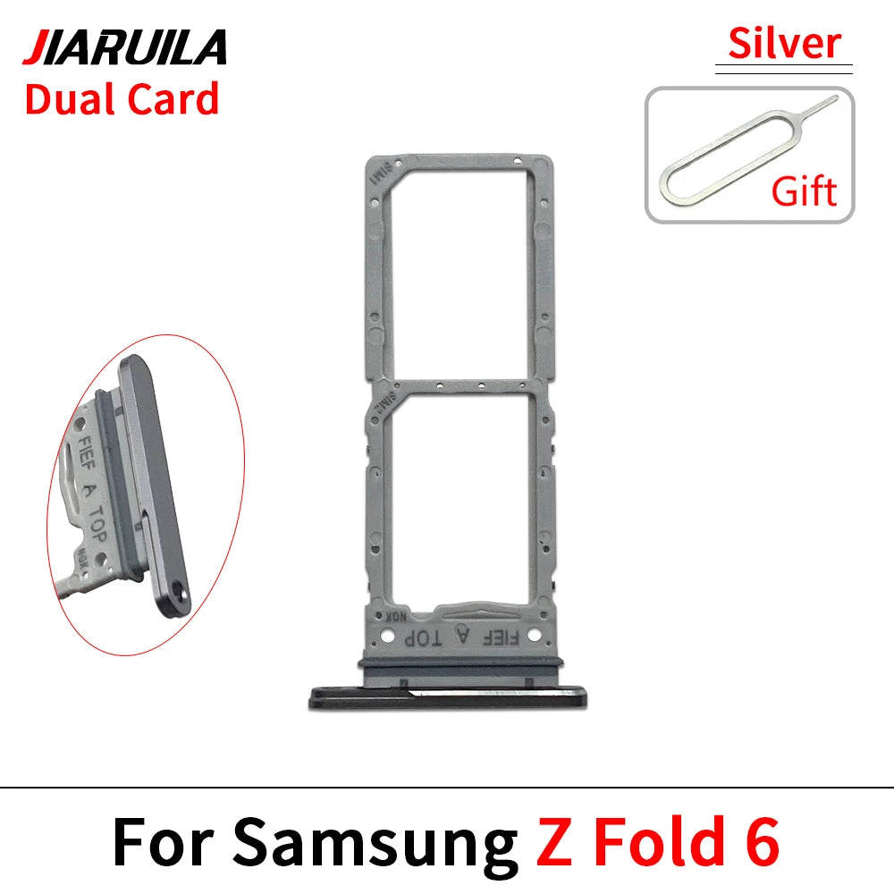 New For Samsung Z Fold 2 3 4 5 6 F916 F926 F936 F946 Micro Nano SIM Card Holder Tray Slot Holder Adapter Socket Samsung phone repair parts