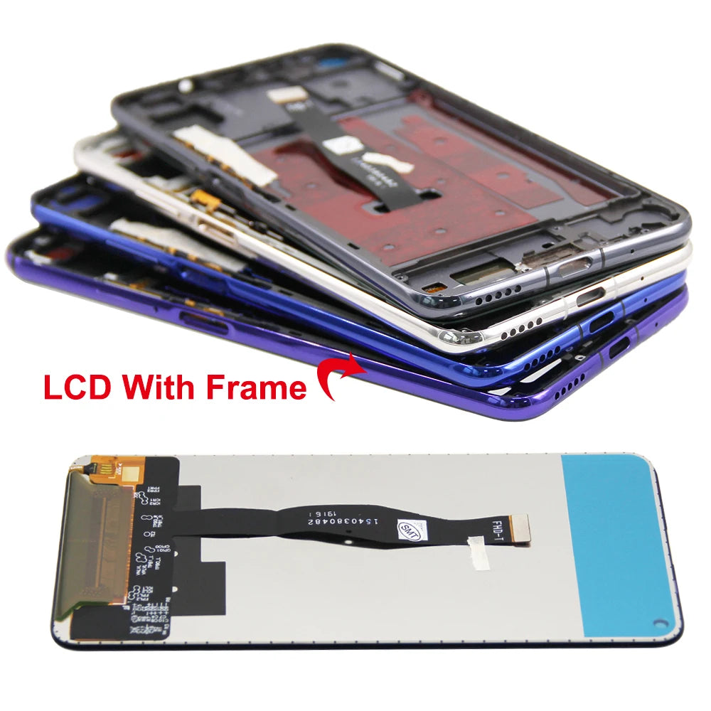 6.26" Screen Assembly for Honor 20 YAL-L21 Lcd Display Digital Touch Screen with Frame Parts for Honor 20 Pro YAL-AL00 YAL-TL00 Honor phone repair parts