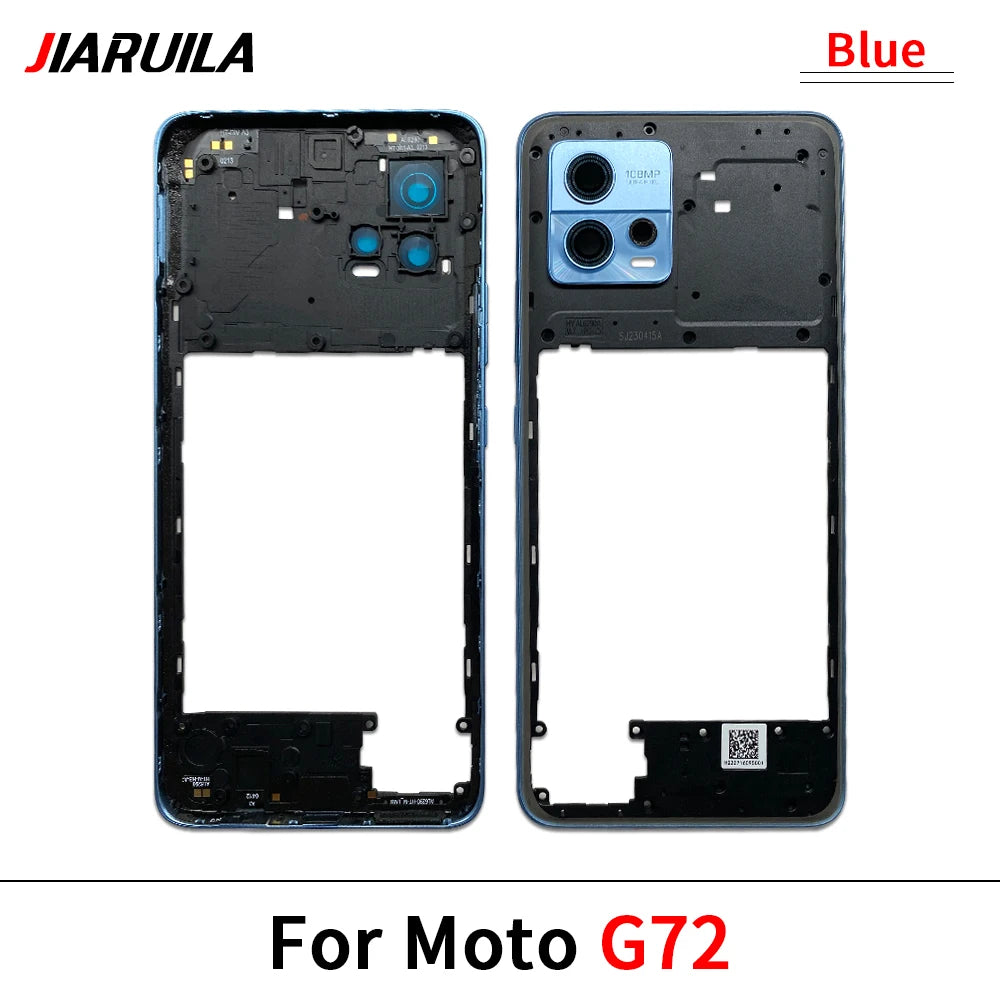 New Middle Frame Holder Housing Bezel Plate For Motorola Moto G04 G23 G34 G53 G54 G62 G72 G73 5G Replacement Repair Parts Motorola phone repair parts