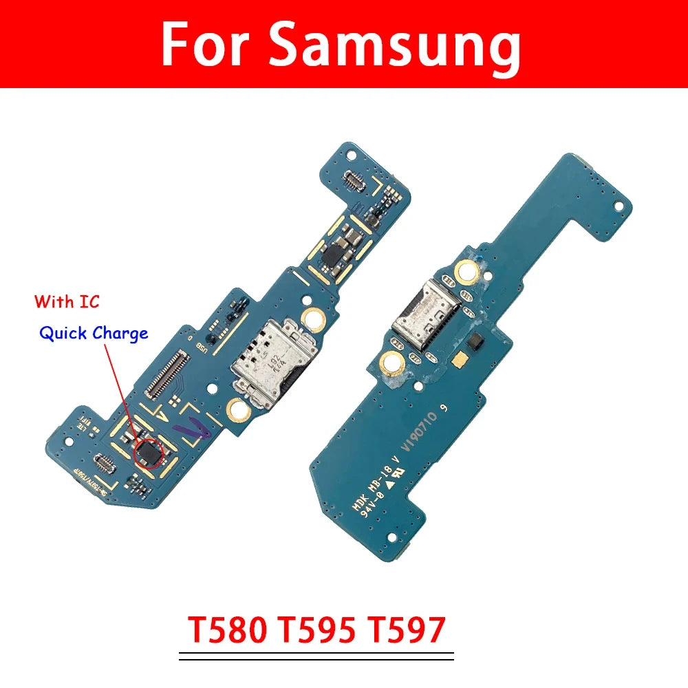 For Samsung Tab A A2 10.5 2018 T590 T595 USB Micro Charger Charging Port Dock Connector Board Flex Cable Samsung phone repair parts