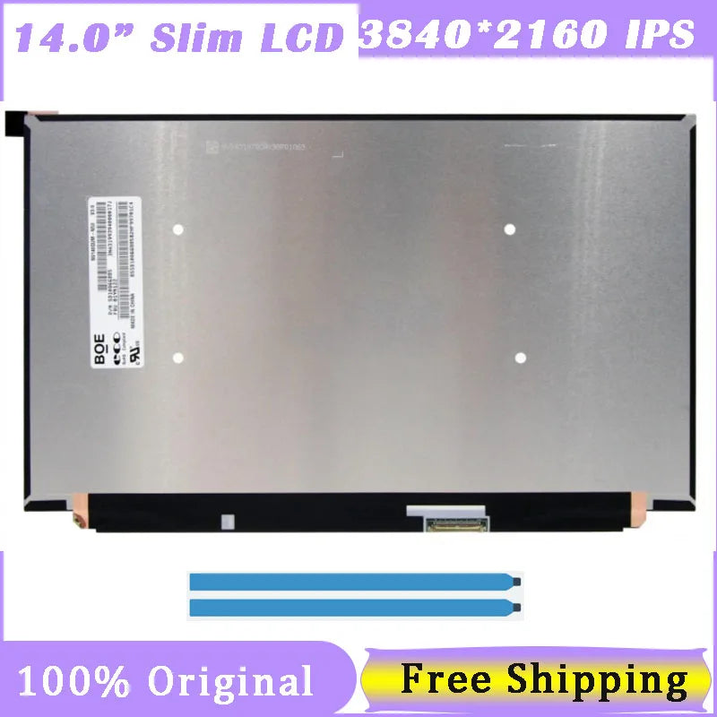 14.0' Slim 30Pin Screen NV140QUM-N53 For Lenovo ThinkPad X1 Carbon 7th 8th Gen 500nits HDR400 UHD4K 3840x2160 40pin EDP Lenovo laptop repair parts