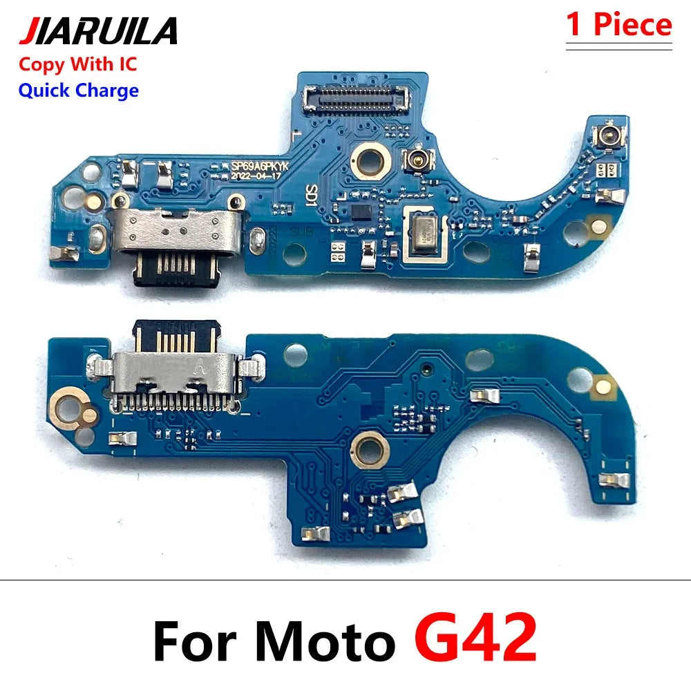 USB Charging Board Port Dock Charger Connector Flex Cable For Moto E6i E7i E22i E32 G24 Power G04 G14 G54 G64 G84 G42 G62 5G Motorola phone repair parts