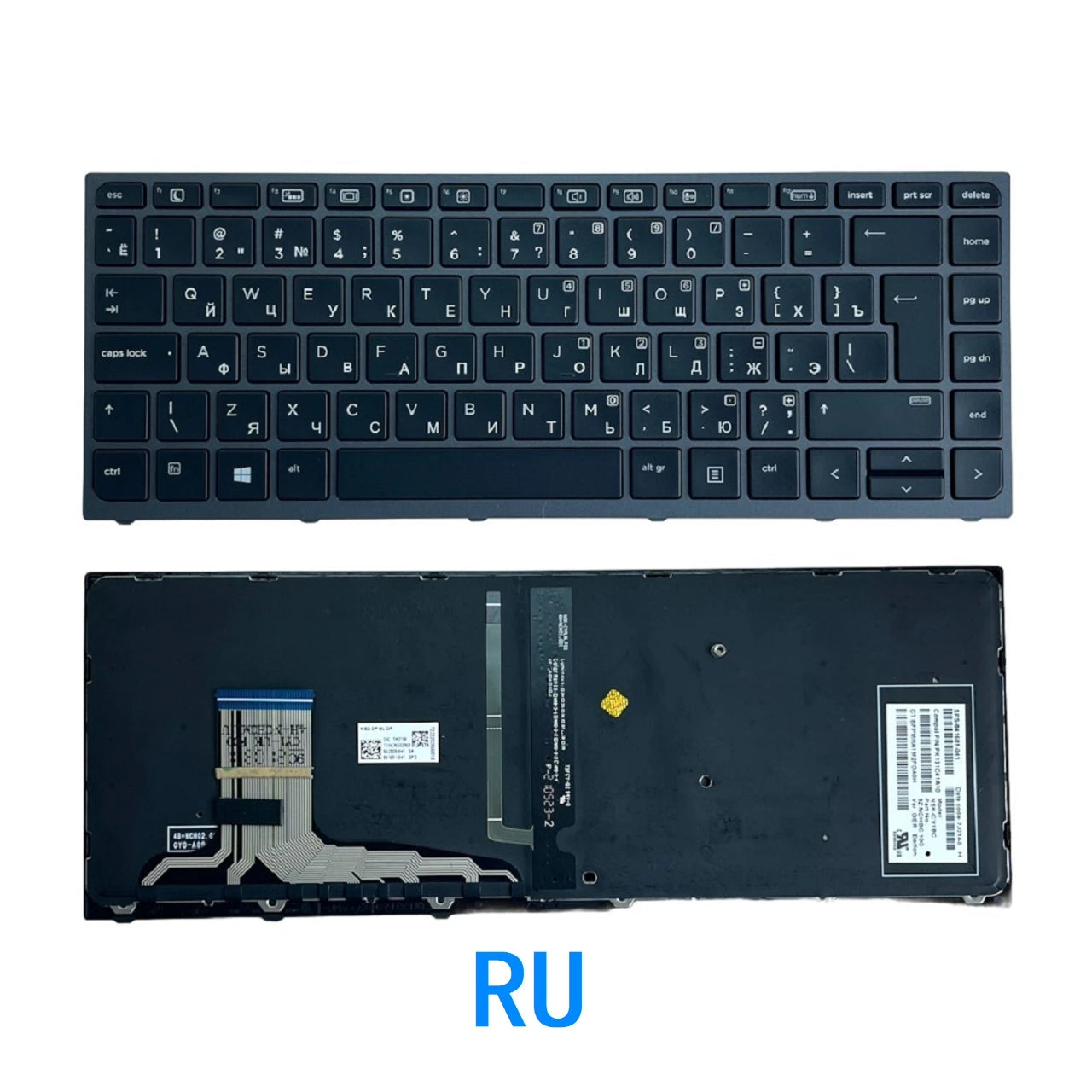 New US Russian Spanish Arab Brazil Language  Backlit Keyboard For HP ZBook Studio 15.6" G3 G4 Mobile Workstation (Not  HP laptop repair parts