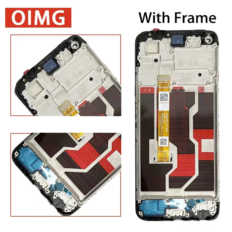 6.59'' Display For OPPO A96 CPH2333 LCD Display Touch Screen Digitizer Replacement For Oppo A96 LCD Frame Oppo phone repair parts Realme phone repair parts
