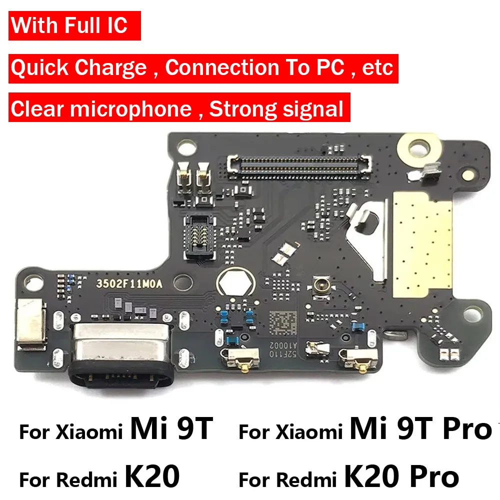 For Xiaomi Mi 9T Pro USB Micro Charger Charging Port Dock Connector Board Flex Cable For Redmi K20 / K20 Pro  Xiaomi  Xiao mi phone repair parts
