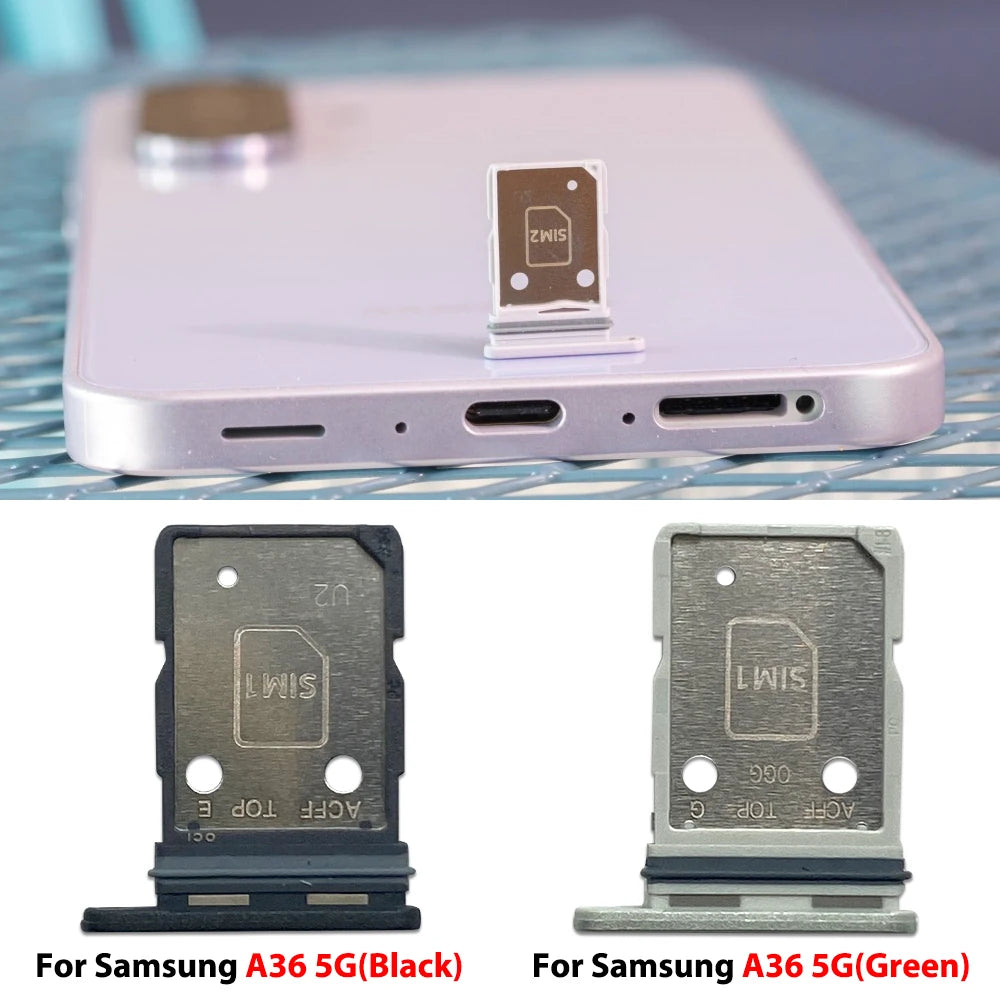 New For Samsung A36 A26 A56 4G 5G Dual SIM Card Tray Slot Holder Adapter Accessories Samsung phone repair parts