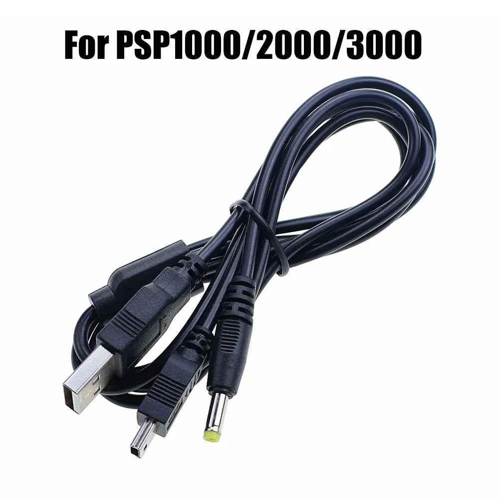 1PC USB Charging Cable Transfer Adapter Wire Data Charger Cord Line For  Psvita PSV 1000 2000  For PSP 1000/2000/3000 For PSP GO Game console repair parts