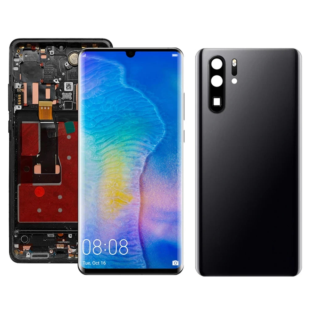 6.47" P30 Pro Screen Replacement, for Huawei P30 Pro VOG-L29 VOG-L09 Lcd Display Digital Touch Screen With Frame Assembly HUAWEI phone repair parts