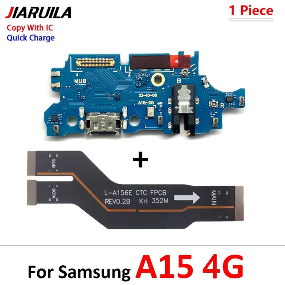 New For Samsung A15 A25 A35 A55 A16 A26 A56 A17 4G 5G USB Charging Port Board Connector Port Main Mainboard Flex Cable Samsung phone repair parts