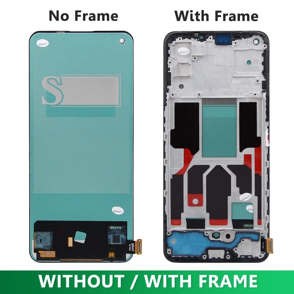 For Oppo Realme GT Master LCD Display RMX3363 RMX3360 LCD Touch Screen Digitize Assembly Panel LCD With Frame Replacement Parts OPPO phone repair parts