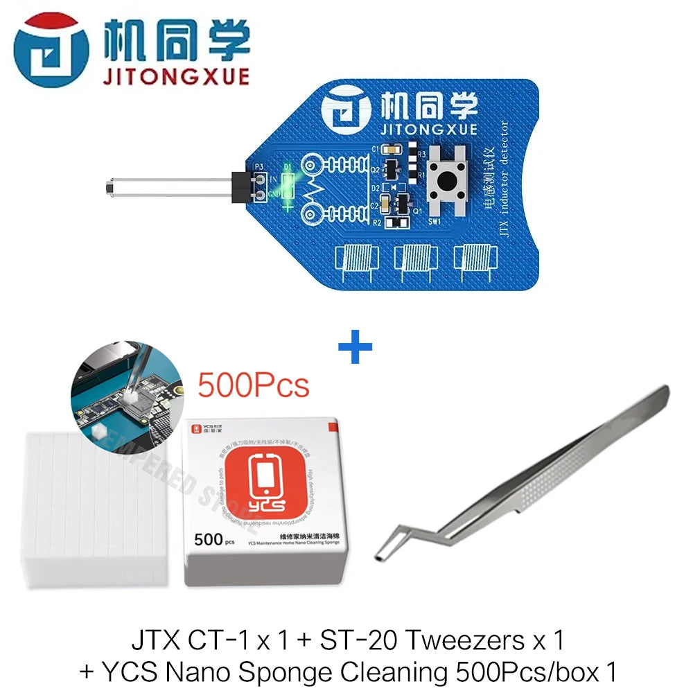 JTX Coil Tester CT-1 Motherboard for PC Repair Electromagnetic Induction Quick Fault Check Coil Tester Inductor Detector Tools Professional Repair Tools
