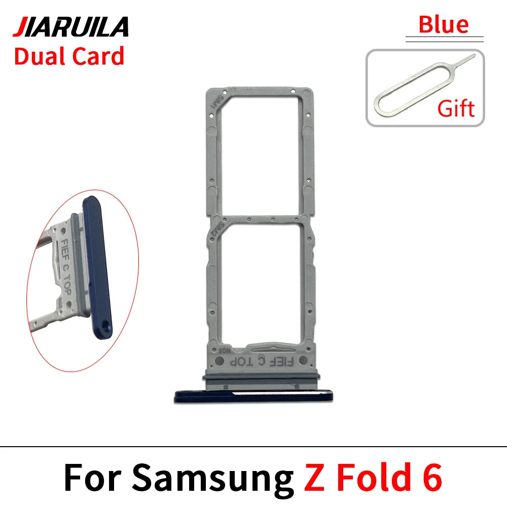 New For Samsung Z Fold 2 3 4 5 6 F916 F926 F936 F946 Micro Nano SIM Card Holder Tray Slot Holder Adapter Socket Samsung phone repair parts