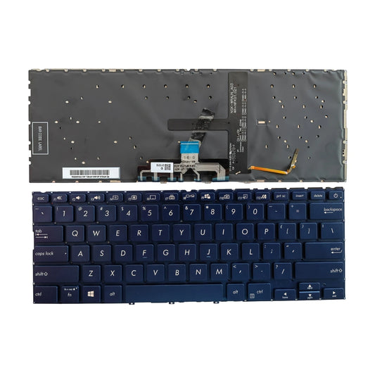 New US Language  Backlit Keyboard For ASUS UX434 UX434F UX434FA UX434FAC UX434FQ Notebook PC Replacement Keyboard ASUS laptop repair parts