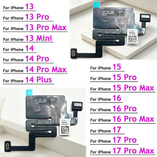 Earpiece Proximity Light Sensor Flex Cable with Mic For iPhone 13 14 15 16 17 Pro Max Plus Mini 16E Air Ear Speaker Repair Parts iPhone phone repair parts