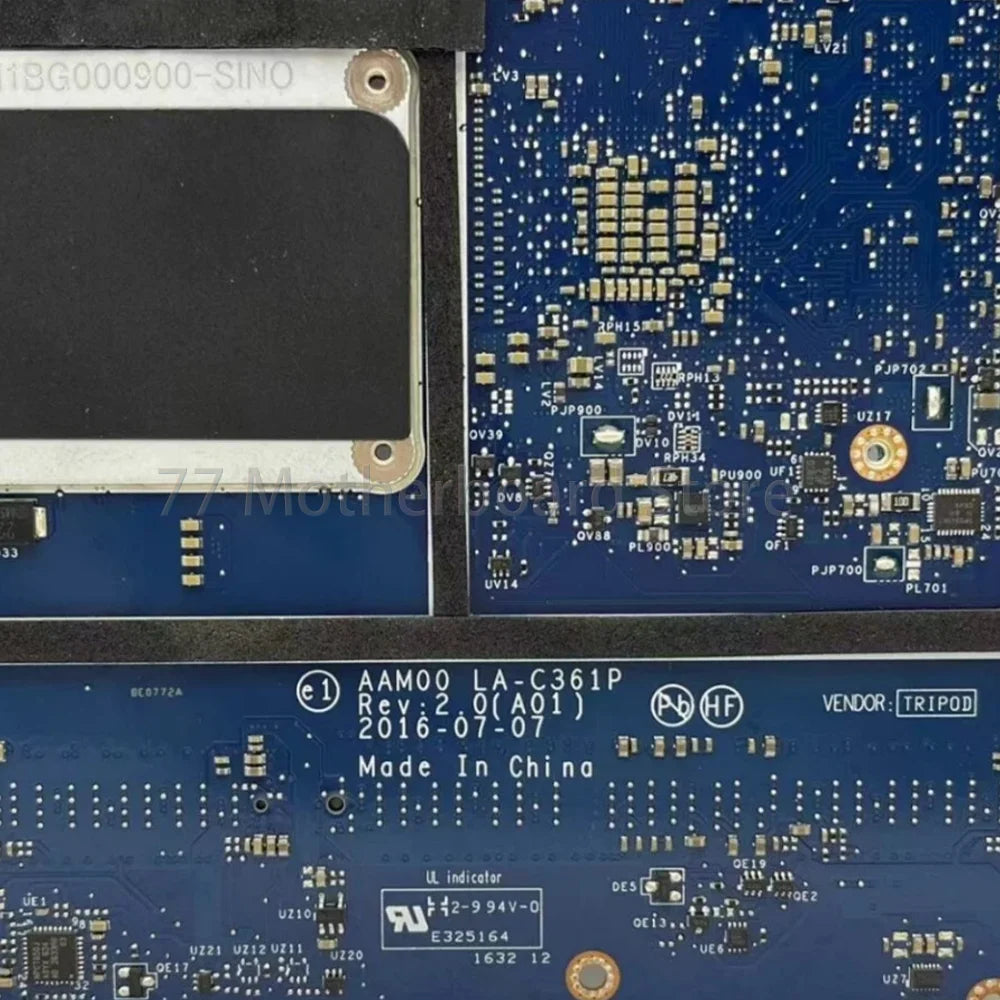 Laptop Motherboard LA-C361P For DELL XPS 15 9550 Precision 5510 With CPU I5-6300HQ I7-6700HQ GPU GTX960M 100% test Dell laptop repair parts