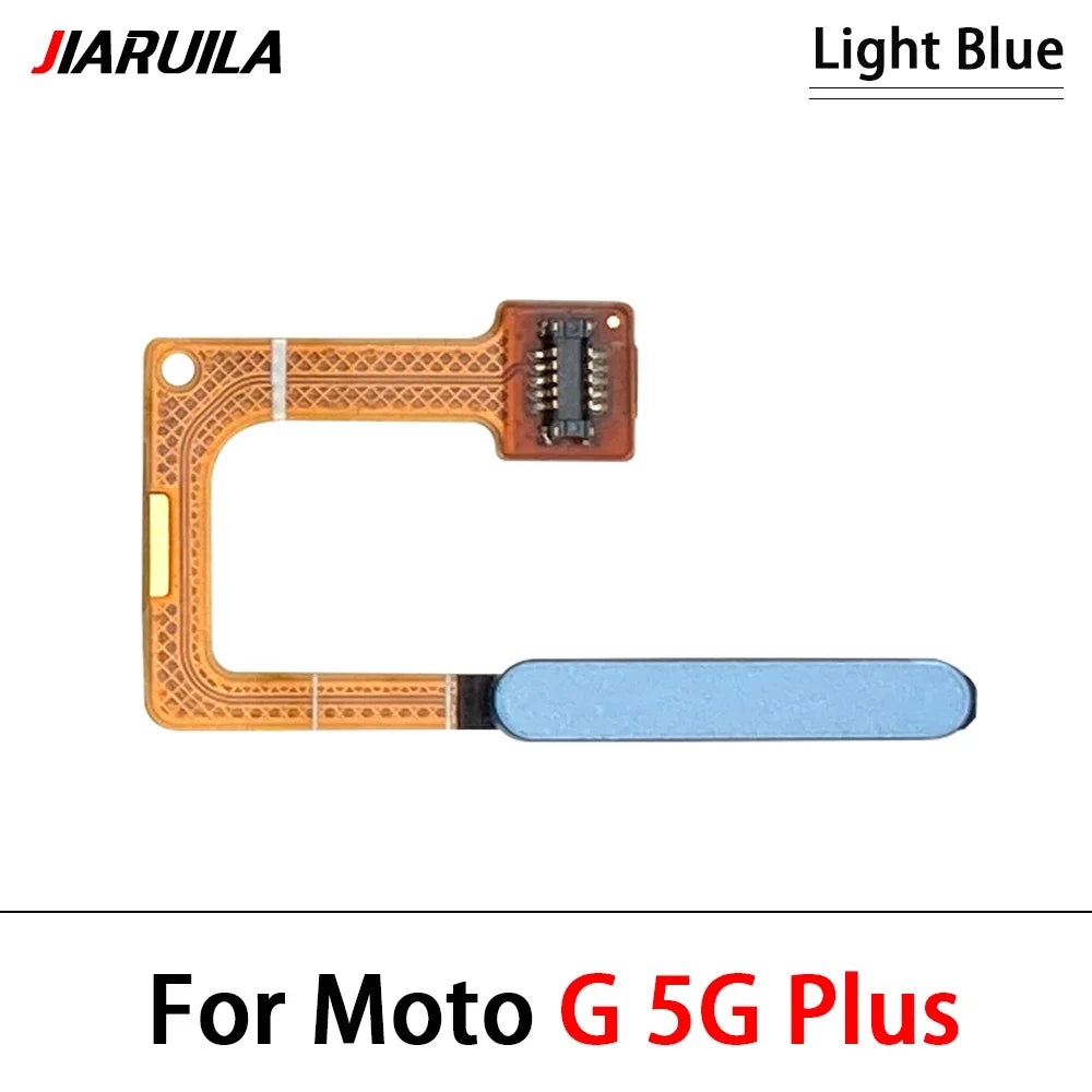 10Pcs, New For Motorola Moto G 5G Plus G Power 2021 Home Button FingerPrint Touch ID Sensor Flex Cable Replacement Parts Motorola phone repair parts