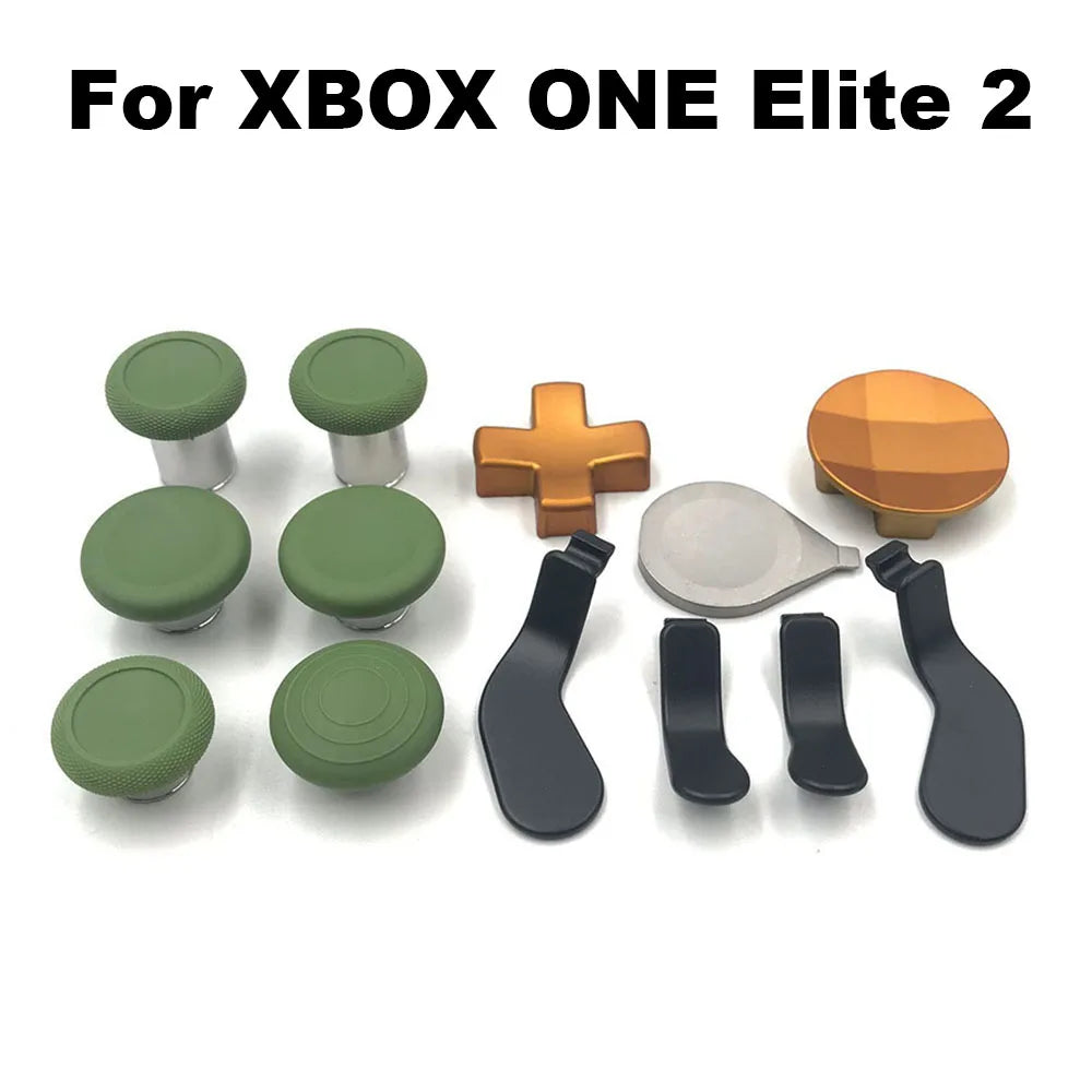 1 Set Limited Edition For Xbox Elite 2 Controller Series 2 Replacement Metal Paddles Thumbsticks Analog Sticks Button Kit Game console repair parts